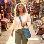 Jacquard Sling Bag with Embroidery - Turquoise - Image 2