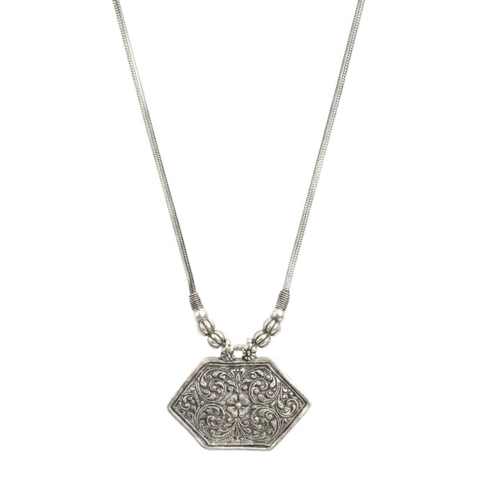 Oxidized Pendant chain necklace - Image 4