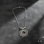 Oxidized Pendant chain necklace - Image 3