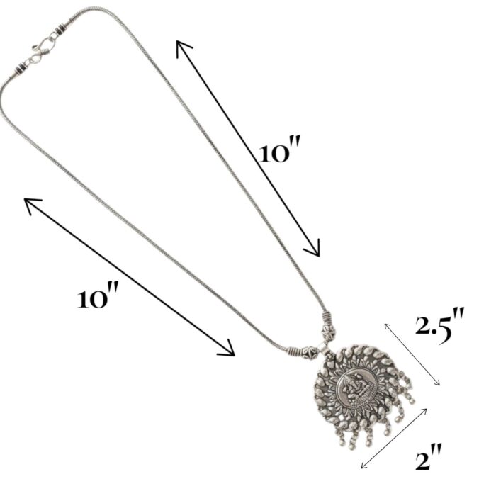 Oxidized Pendant chain necklace - Image 5