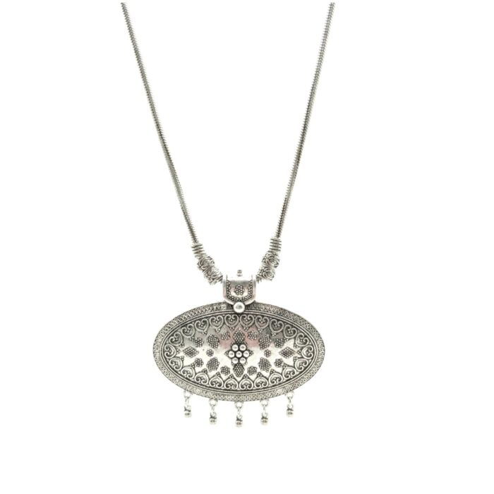 Oxidized Pendant chain necklace - Image 4