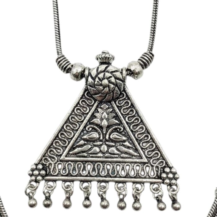 Oxidized Pendant chain necklace - Image 5