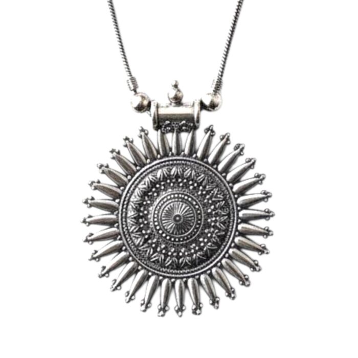 Oxidized Pendant chain necklace - Image 5