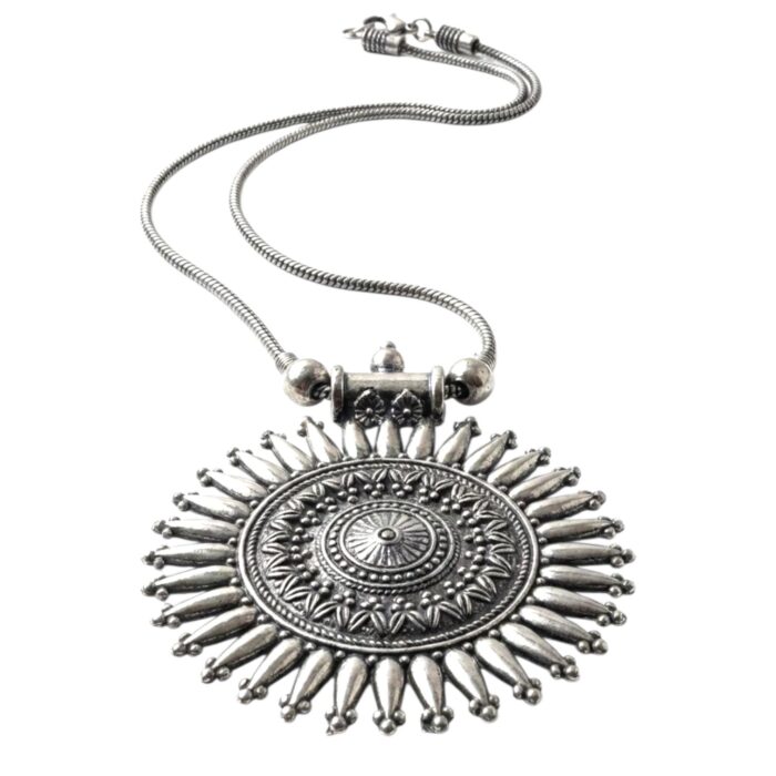 Oxidized Pendant chain necklace - Image 6