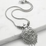 Oxidized Pendant chain necklace - Image 4