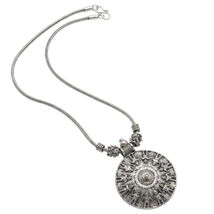 Oxidized Pendant chain necklace - Image 4