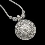 Oxidized Pendant chain necklace