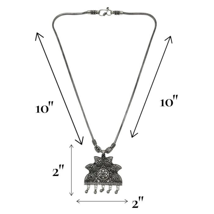 Dimensions of Nickel free Brass Pendant with Chain