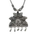 Close up of this Boho inspired statement pendant made with Nickel free brass