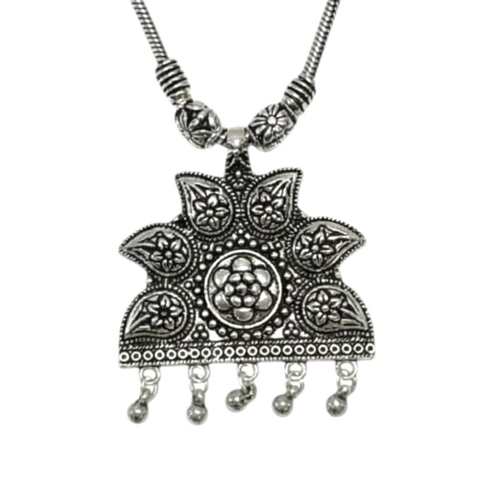 Close up of this Boho inspired statement pendant made with Nickel free brass