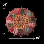 Boho floor seating cushion cover 24 inch