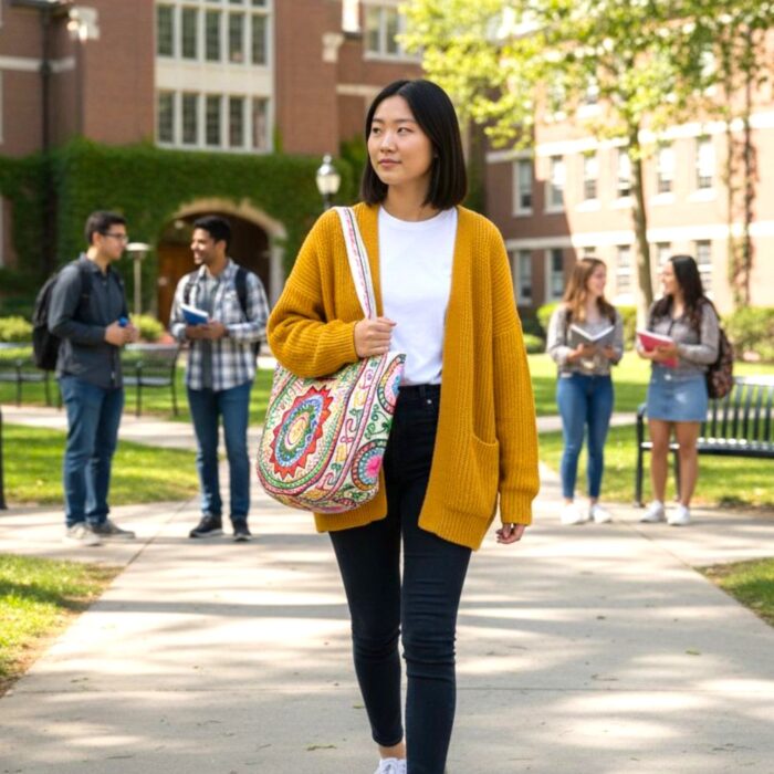 Kashmiri embroidery Tote Bag - Sun - Red - Image 2