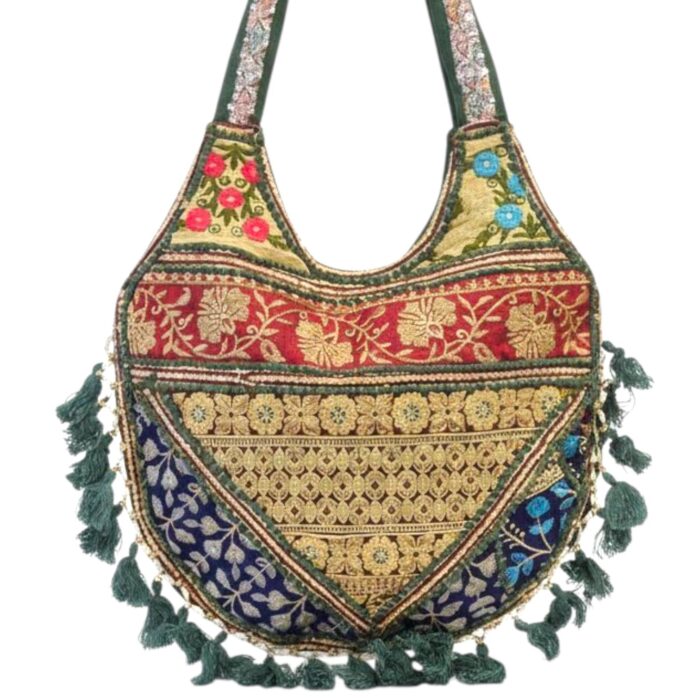 Tassel Handbag Embroidered Deluxe Beaded - Image 3