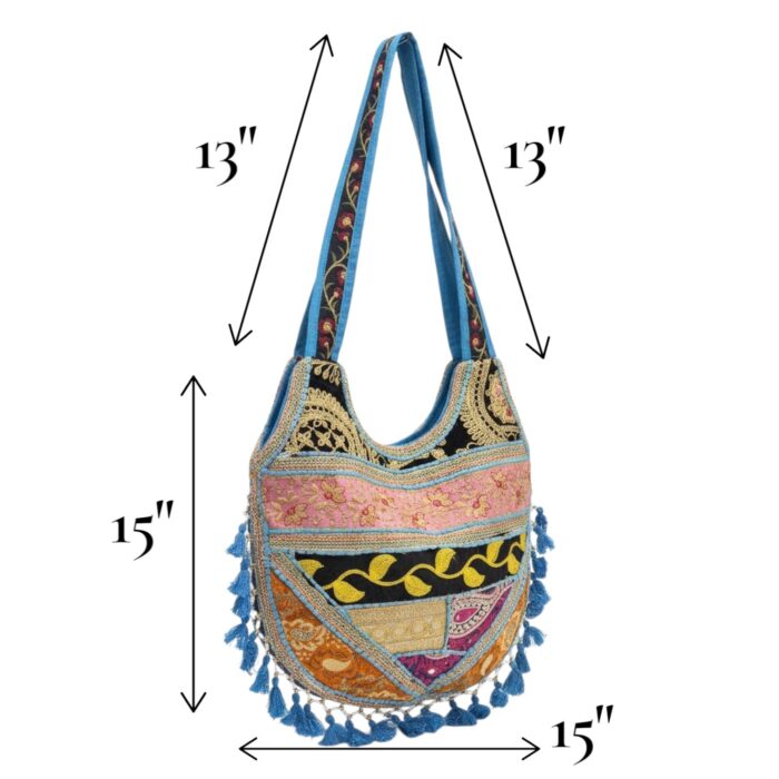 Tassel Handbag Embroidered Deluxe Beaded - Image 4