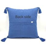 Set of 2 - Patchwork work Cushion Cover - Blue - Image 4