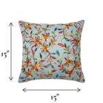 Set of 2 - Embroidered Cushion Cover - Lite Grey - Image 3