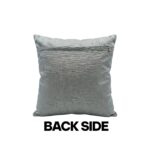 Set of 2 - Embroidered Cushion Cover - Lite Grey - Image 4
