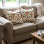 Decorative embroidered cushion cover for sofa and living room