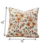 Cotton cushion cover 15x15 inches