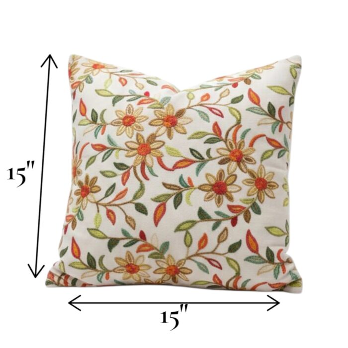 Cotton cushion cover 15x15 inches