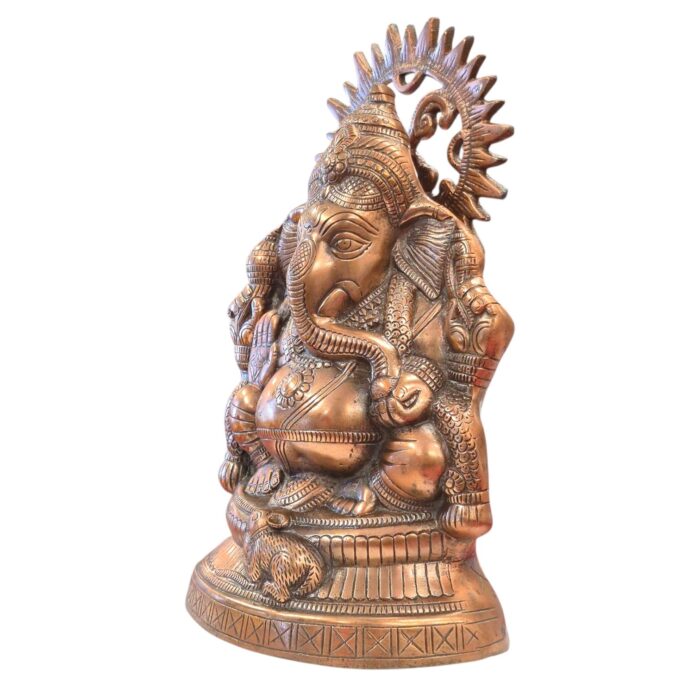 Side profile view of Ganesha Idol for home and gift