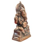 Side profile of Copper Ganesh Idol