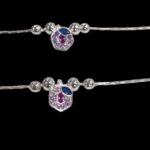 Pair of 925 Sterling Silver Anklets | Silver Anklets for Adults - 9.5 inch - Image 2