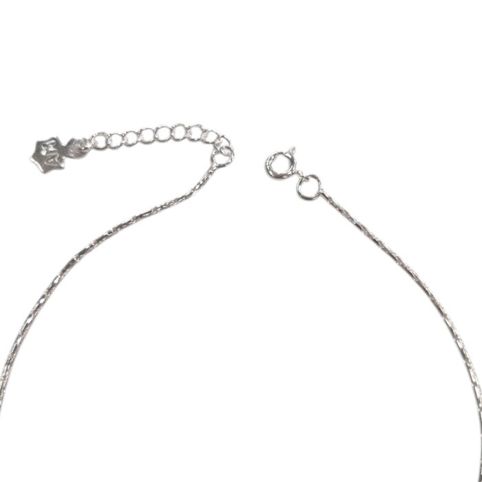 Pair of 925 Sterling Silver Anklets | Silver Anklets for Adults - 9.5 inch - Image 4