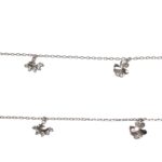 Pair of Pure Silver Anklet - 8.5 inch | Pure silver ankle bracelet - Image 3