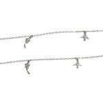 Pair of Pure Silver Anklet - 8.5 inch | Pure silver ankle bracelet - Image 3