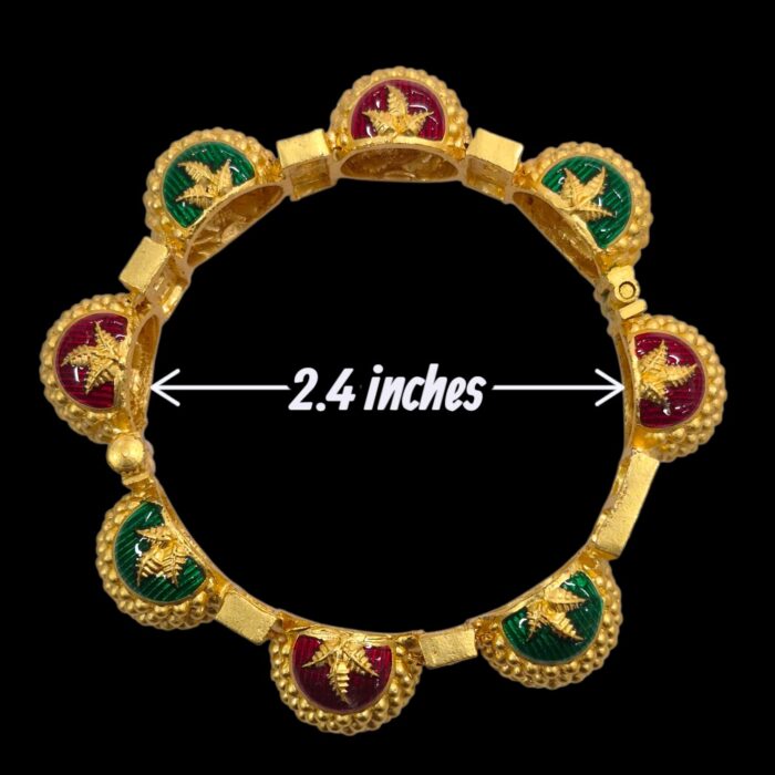 Dimensions of adjustable ethnic bracelet bangle