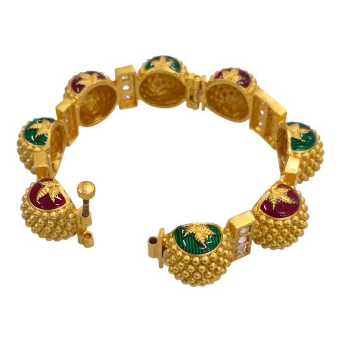 Openable design of Swarnika ethnic cuff bracelet bangle