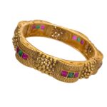 Indian ethnic cuff bracelet side view