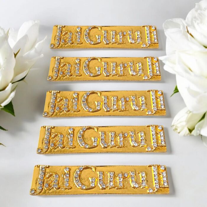Guru ji Broach - Set of 5 | Jai Guru ji Shukrana Broach |Return Gift Options
