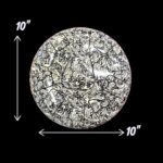 Steel Tongue drum - 10 inches - Black & White mosaic - Image 5