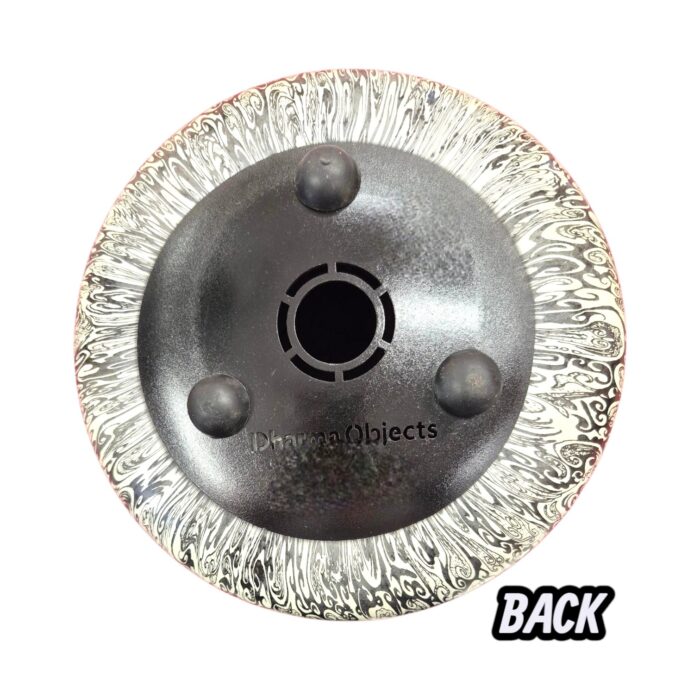 Steel Tongue drum - 10 inches - Black & White mosaic - Image 6