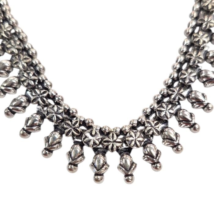925 Pure Silver Necklace | Handcrafted Silver Oxidized Necklace - Image 5