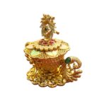 Peacock Themed Kumkum Box - Image 2