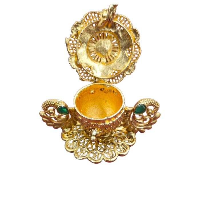 Peacock Themed Kumkum Box - Image 5