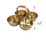 Handmade Pure Brass Pooja Thali Set - Image 9