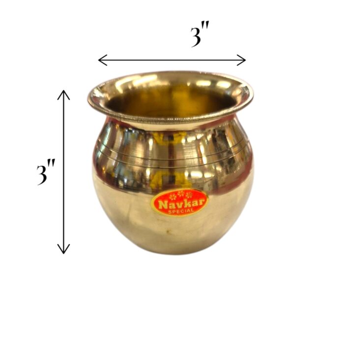 Handmade Pure Brass Pooja Thali Set - Image 10