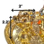 Handmade Pure Brass Pooja Thali Set - Image 4