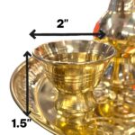 Handmade Pure Brass Pooja Thali Set - Image 5