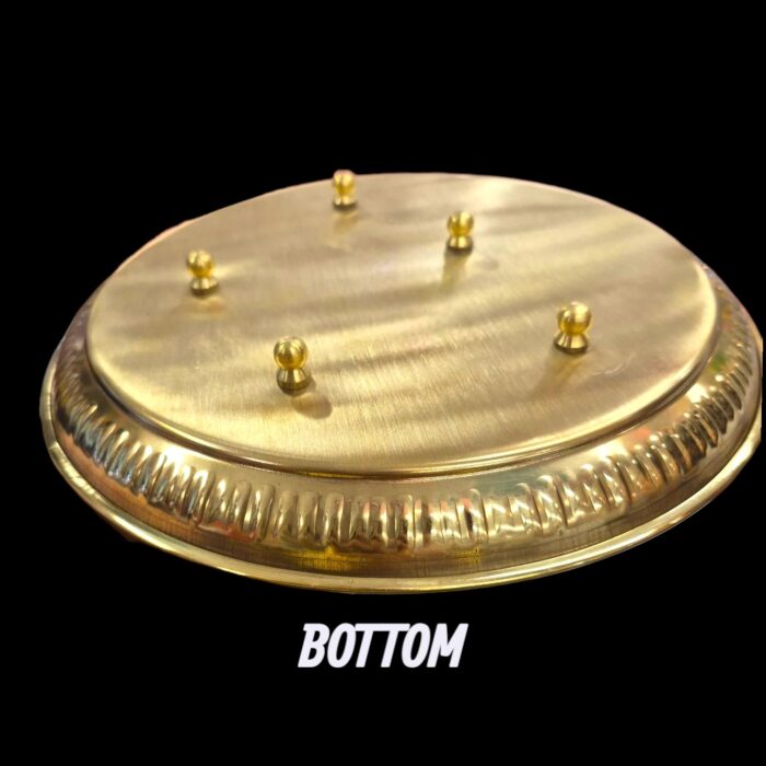 Handmade Pure Brass Pooja Thali Set - Image 7