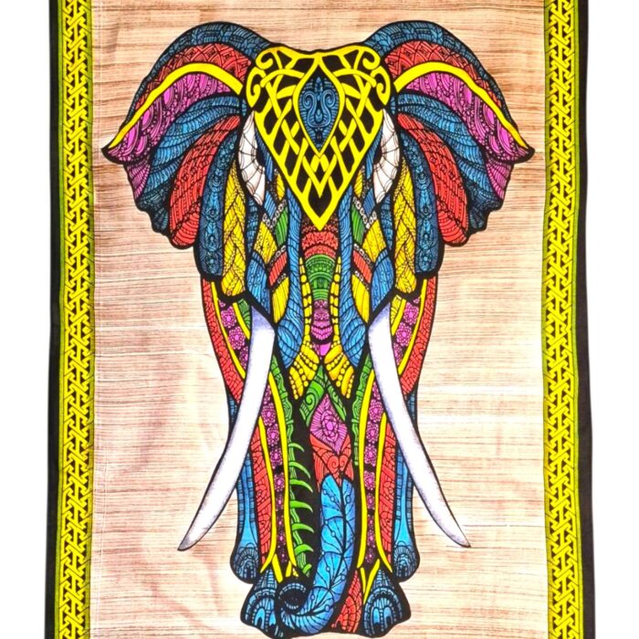 Boho Elephant Color Tapestry - Image 3