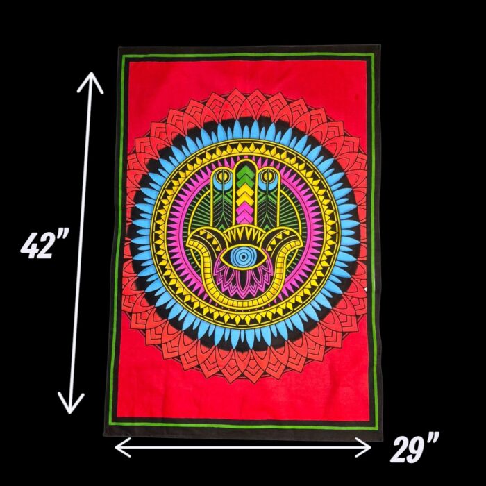 Fatima Hamsa Hand Evil Eye Tapestry - Image 5