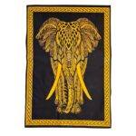 Majestic queen elephant wall decor tapestry | Meditation room Decor