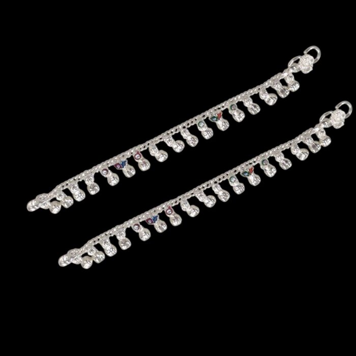 Pure Silver Anklet - 5.5 inch | Pure silver anklet for baby - Image 3