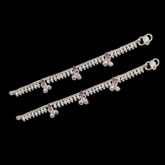 Pair of Pure Silver Anklets - 6.5 inch | 925 Sterling Silver - Image 3