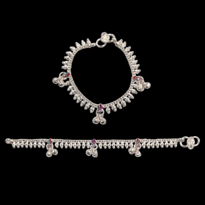 Pair of Pure Silver Anklets - 6.5 inch | 925 Sterling Silver - Image 2